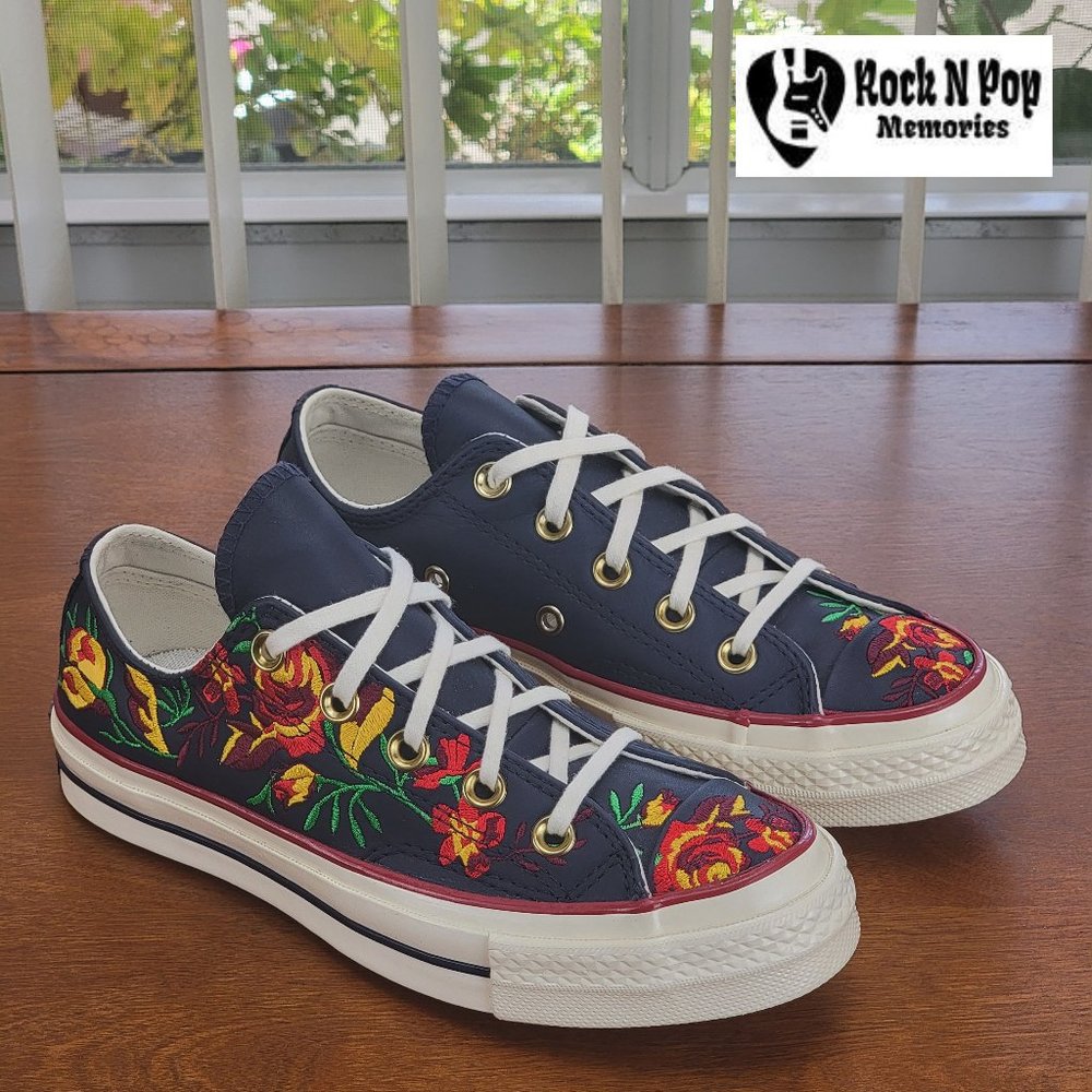 Converse Women's Chuck 70 Ox Parkway Floral Embroidery  561657C Sizes 5 - 7